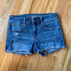 American Eagle Shortie Jean Shorts Size 0